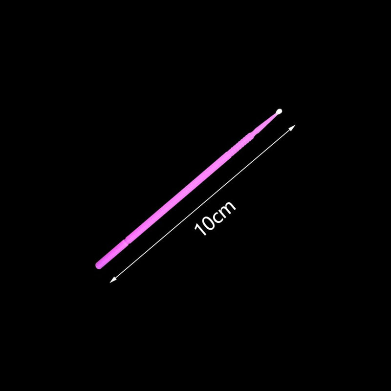 Disposable Dental Micro Applicator Brush, YOUYA DENTAL 400 PCS Latisse Application Bendable Micro Cotton Swabs Mascara Micro Brush for Eyelash Extensions Cleaning Makeup and Personal Care Cleaning 1.5mm Purple-400pcs