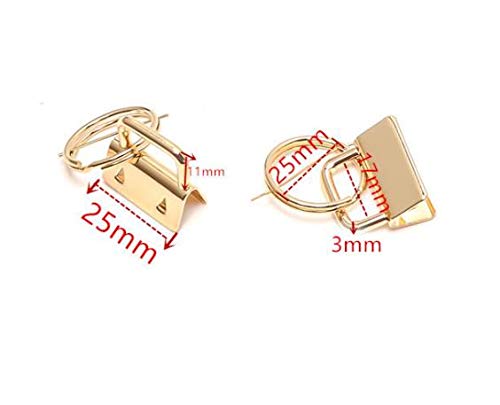 42Sets 1" Key Fob Hardware - 3 Colors 1" Key Fob Key-chain Perfect with 1Pcs Key Fob Glass Running Pliers for Key Fob Wristlets Install