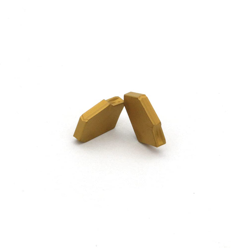 GTN-2 (SP200) CNC Grooving Carbide Inserts Steel Fit for SPB226 Lathe Grooving Cutting Tools, CVD Yellow Coating, 10pcs I-SP200-Y