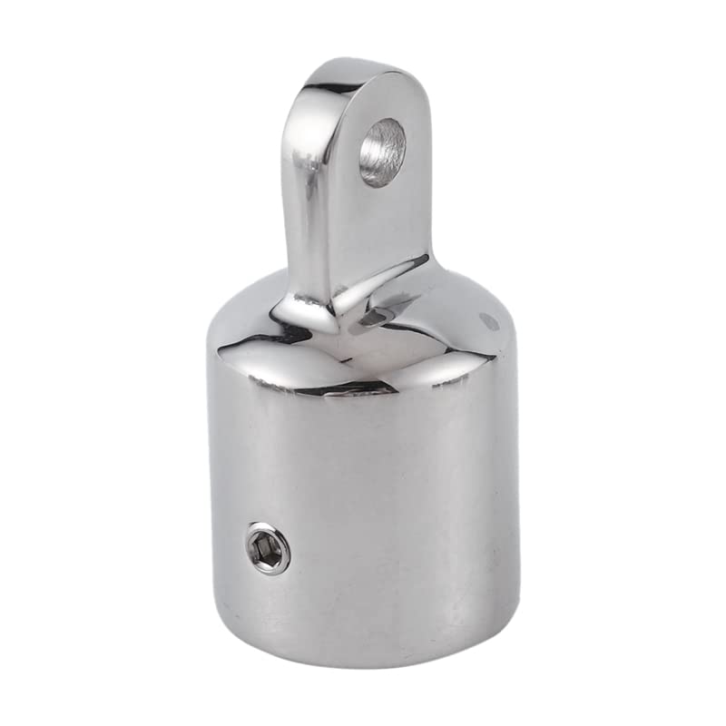 2PCS Pipe Eye End Cap ，316 Stainless Steel Bimini Top Eye End/Canopy Tube End Marine Boat Yacht External Fitting Hardware (Size:7/8inch) Size:7/8inch