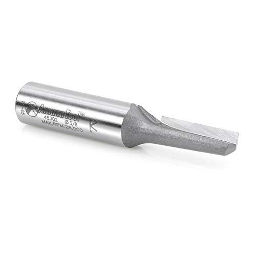 Amana Tool - 45302 Carbide Tipped Single Flute Straight Plunge High Production 3/8 Dia x 1