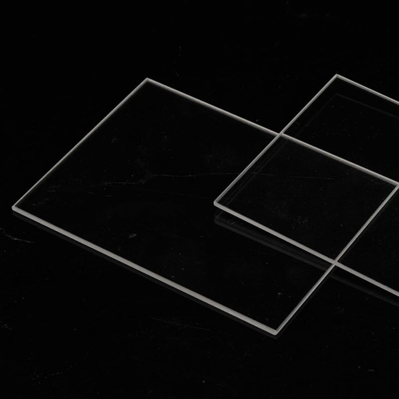 105 x 105 x 1.5 mm Optical Glass Squares (2 Pieces),Square Quartz Glasses,Fused Quartz Plates,Fused Silica Glasses,Quartz Glass Sheets for Laboratories and Industrial Use(Laboratory UV-Vis Grade) 2