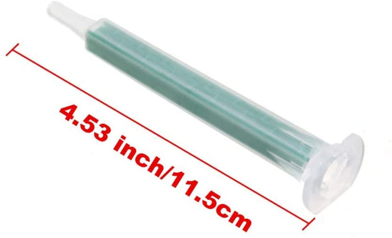 40Pieces Epoxy Mixing Nozzle Tip 24-Element Static Mixer Plastic Resin Mixing Tip for 50ml 1:1/1:2ratio