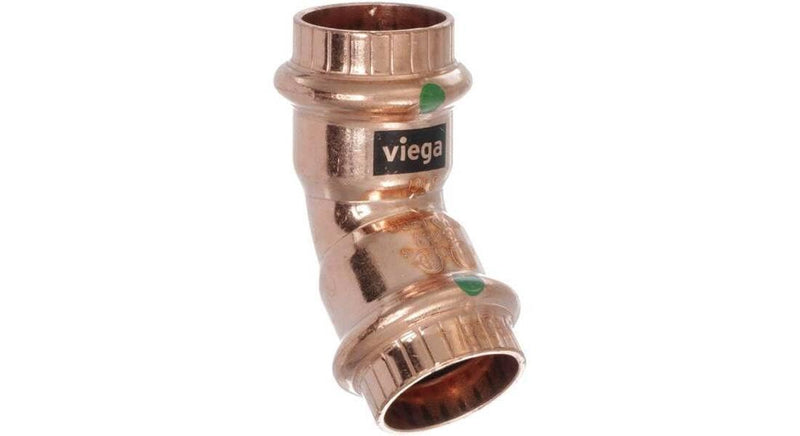 Viega 77607 ProPress 1/2 in. x 1/2 in. Copper 45-Degree Elbow