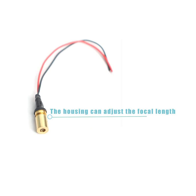 650nm red light laser module industrial laser module adjustable focal length(6mm-line-4packs) 6mm-line-4packs