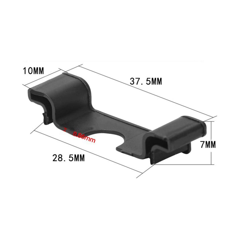 ZYAMY 30PCS DIN Rail End Cover Protectors 7.5mm Thickness 35mm Width Terminal Board for Industrial Electronic Equipment C45 Cut Resistant Protectors Protective Sleeves for Miniature Circuit Breakers