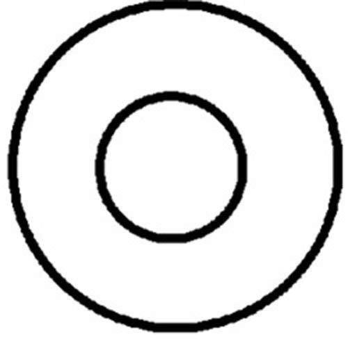 Au-ve-co 100 1/4" Nylon Flat Washers .281" I.D.030" Thick