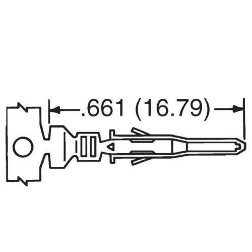 Molex 8-Pin Black Connector Pitch 4.20mm.0165" w/18-24 AWG Pin Mini-Fit Jr