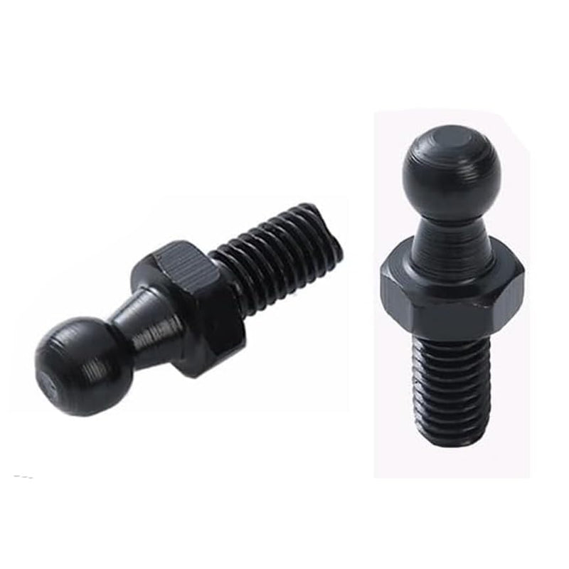 Qty 5 10mm Ball Studs with Hardware M8 Pin Bolt End Fittings 5/16-18 Thread x 1/2" Long Shank for Gas Lift Support Strut Ended Bonnet Fittings (Black, M8 Screw 5pcs) Black