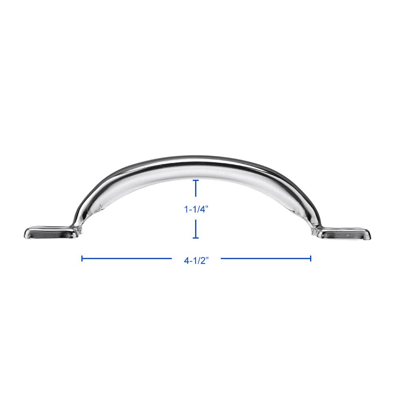V171 6-1/2" Gate Handle, Screen Door Handle in Stainless Steel Color- 2 Pack 2 Pack Stainless Steel