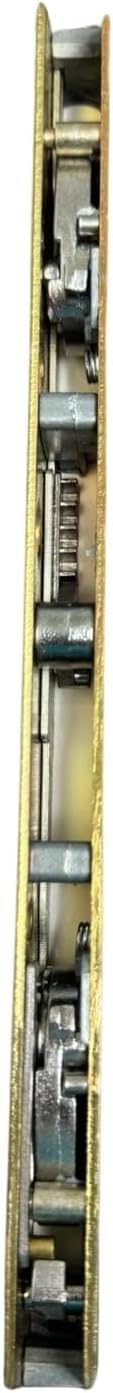 10" Dual Point Mortise Lock Replacement with White Faceplate with 9-7/8" Hole Spacing Alloy Steel - Offset Latch Position - Fix and Repair Door Hardware Locking Mechanism