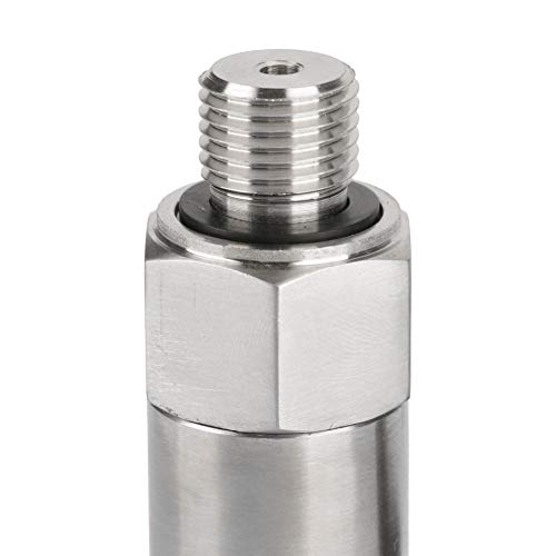 G1/4" Silicon Pressure Transmitter Transducer with 4-20mA Output 0-10 PSI for Water Oil Gas Industrial Applications (0-0.5MPA)