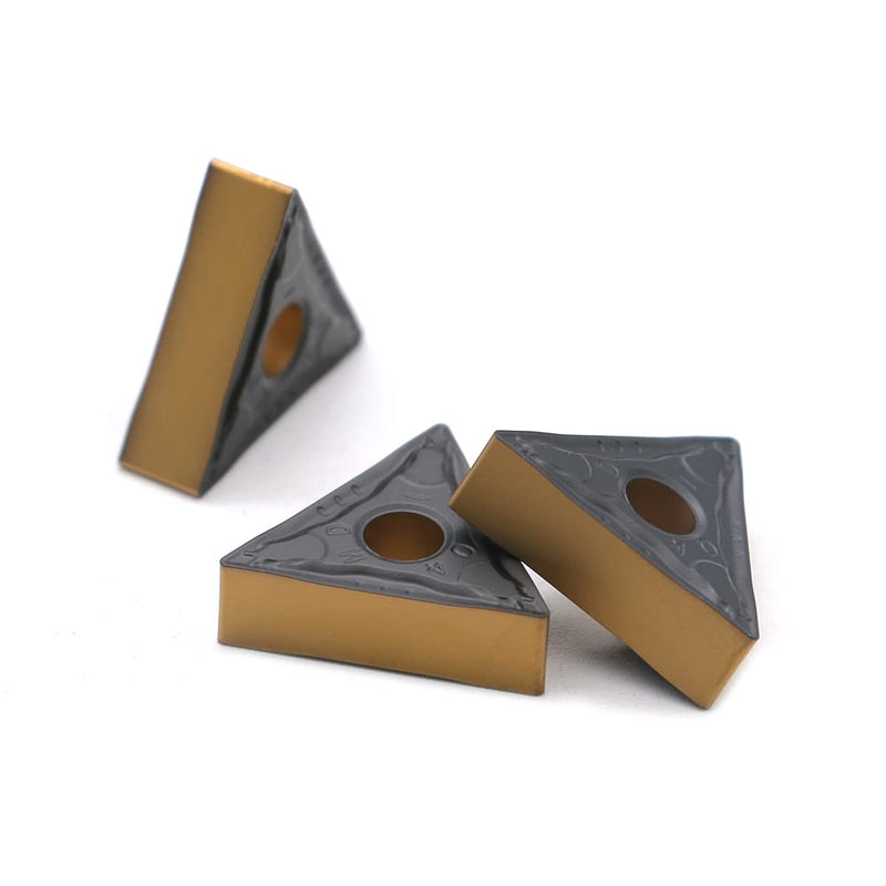 TNMG331 / TNMG160404-PM of CNC Carbide Inserts for Steel Turning Cutting Tools, The Chip Breaker PM fit for Semi-Finishing Metal Cutting, 10 PCS.
