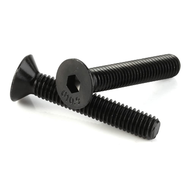 M5-0.8 x 16mm Flat Head Socket Cap Screws Countersunk Bolts, Alloy Steel Grade 10.9, DIN 7991, Allen Socket Drive, 100 PCS M5 x 16mm