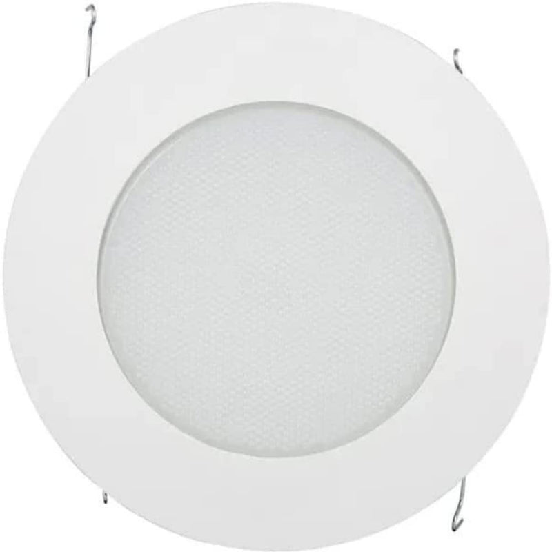 Four Bros 6 inch Recessed Ceiling Shower Trim with Frosted Albalite Lens Light Cover (White) White Pack of 1