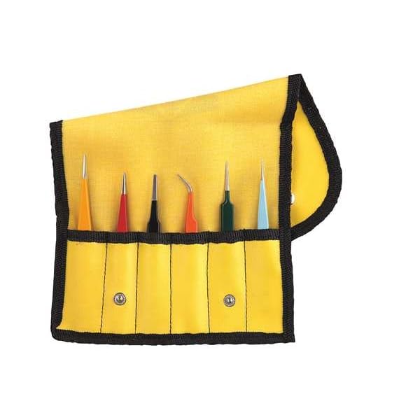 Aven Color-Coded Tweezers Set (6-Piece) 18480EZF - 1 Each