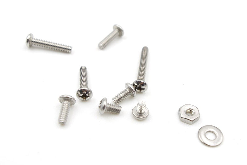 #6-32 UNC Stainless Steel Phillips Pan Head Machine Screws Nuts Flat Washers Assortment Kit #6-32UNC