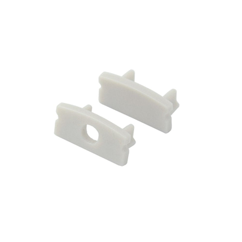 15-Pack End Caps and Mounting Clips for Hunhun U Shape LED Aluminum Channel System (U channel type)