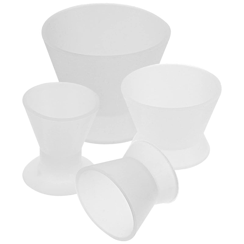 Healifty Dental Silicone Mixing Cup Lab Rubber Mixing Cup Self Coagulation Practical Dental Oral Cup