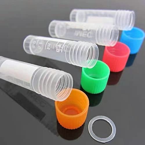 2ml Cryogenic Vials - Self Standing Transport Tubes,Polypropylene Molded Graduations (Case of 500) 2ml (Case of 500)
