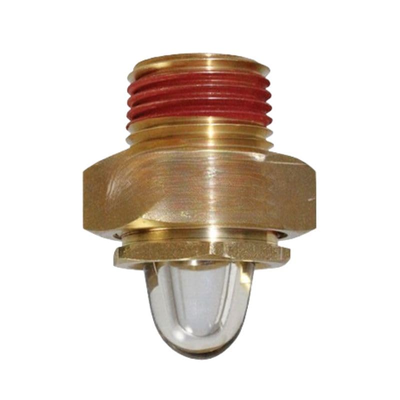 Safety Sight Glass Assembly Threaded Fits Radiator and Surge Tank - Size Male 0.50 in (12.70 mm) - 14 NPT Thread - Checks Coolant Level Without Removing Pressure Cap - RW0009-9 OEM