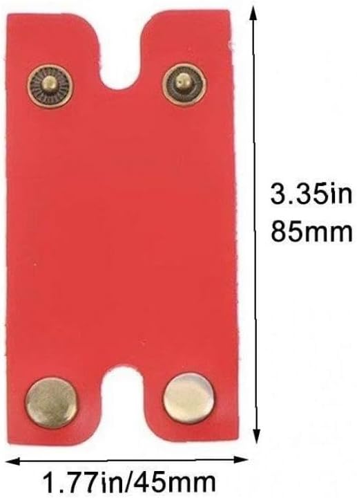 Razor Head Protector Cover Cutter Head Protector Leather Protective Cover Portable Safety Razor Protector for Travel Red - NewNest Australia
