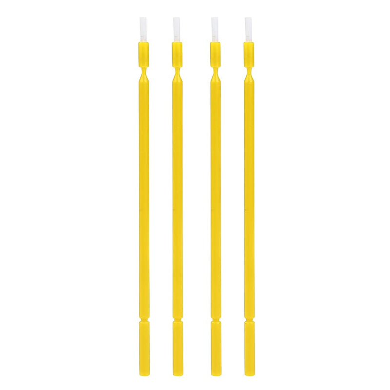 100 Pcs Micro Applicator Brushes, Dental Micro Brush, Disposable Micro Applicator Brush Bendable Sticks (Yellow,) Yellow,