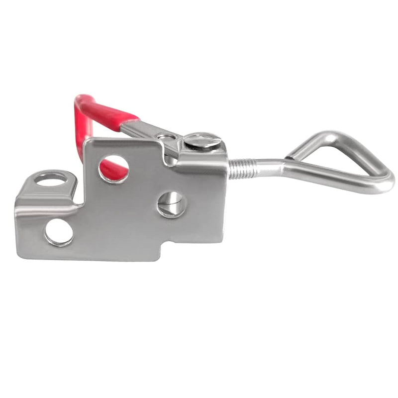 JoyTube Toggle Latch Clamp 4001 with Lock Hole, 304 Stainless Steel Adjustable Heavy Duty Pull Hasp Latches For Smoker Cabinet Tool Box Case Trunk Door, 330Lbs Holding Capacity (2 Pack) 4001-2pcs