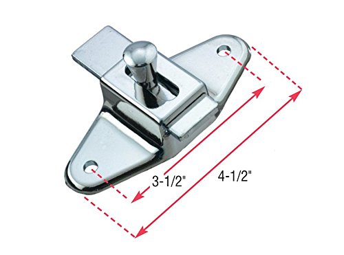 Harris Hardware TP5050 Slide Latch 3-1/2" Center to Center Die Cast 1 Count (Pack of 1)