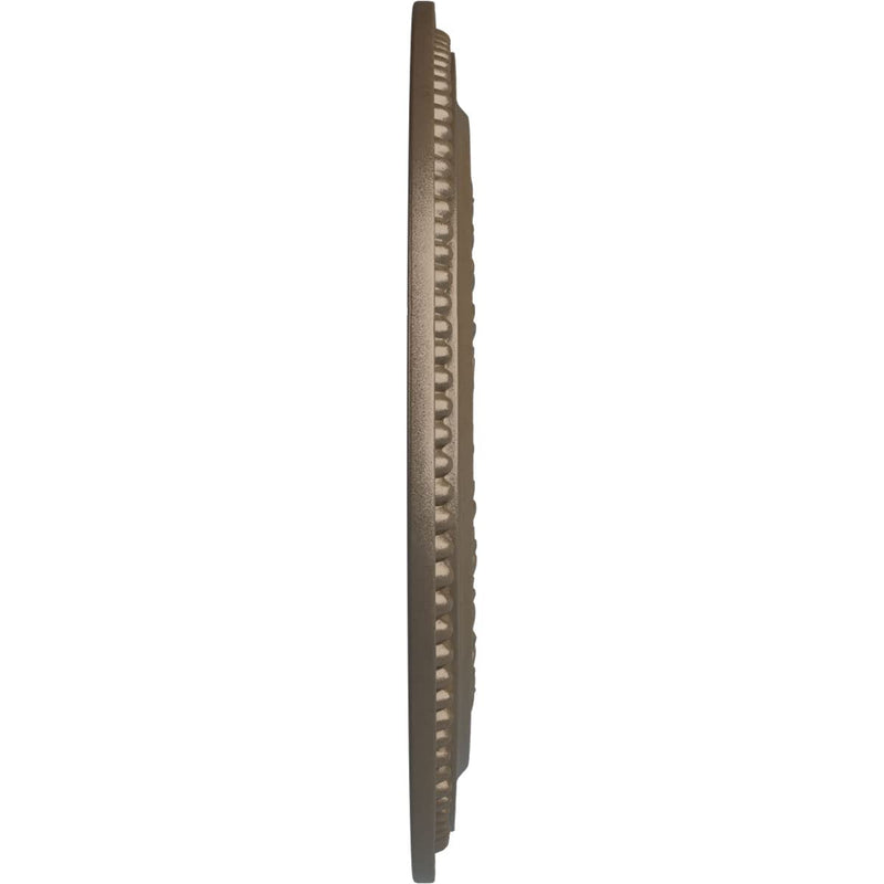 Ekena Millwork CM18OL1WSS Oldham Ceiling Medallion, Warm Silver Hand-Painted Warm Silver