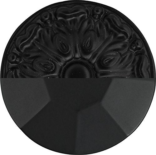 Hickory Hardware Cottage Collection Knob 1-1/4 Inch Diameter Matte Black Finish (10 Pack) 10