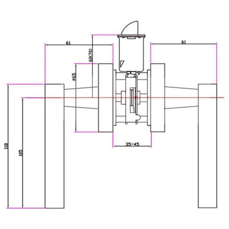 Design House 580951 Eastport Contemporary Passage Hall and Closet Door Lever Satin Nickel Hall & Closet Lock