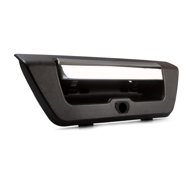KarParts360 for Ford F-150 Tailgate Handle 2015 2016 2017 | Power Locking | w/Camera Hole | Textured Black Bezel w/Chrome Lever | Plastic | FL3Z9943400AA