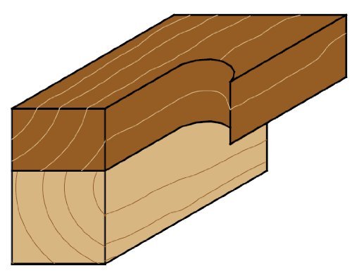 CMT 806.692.11 Super-Duty Flush Trim Bit with 1-1/2-Inch Cutting Length and 1/2-Inch Shank