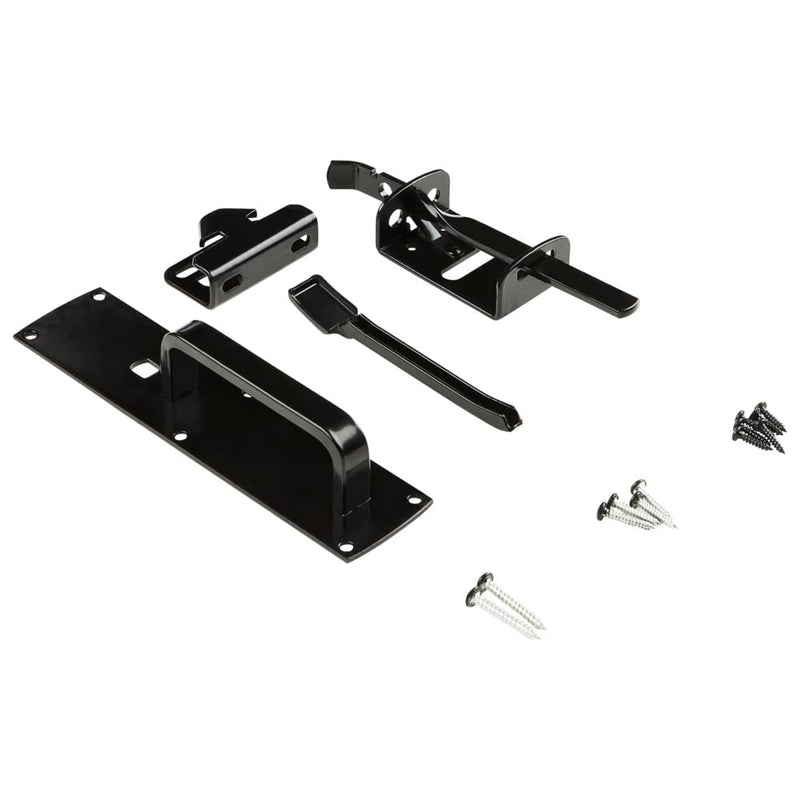 National Hardware N109-050 Gate Thumb Latch, Coated with WeatherGuard Protection, Black Plated Steel 1 Count (Pack of 1)