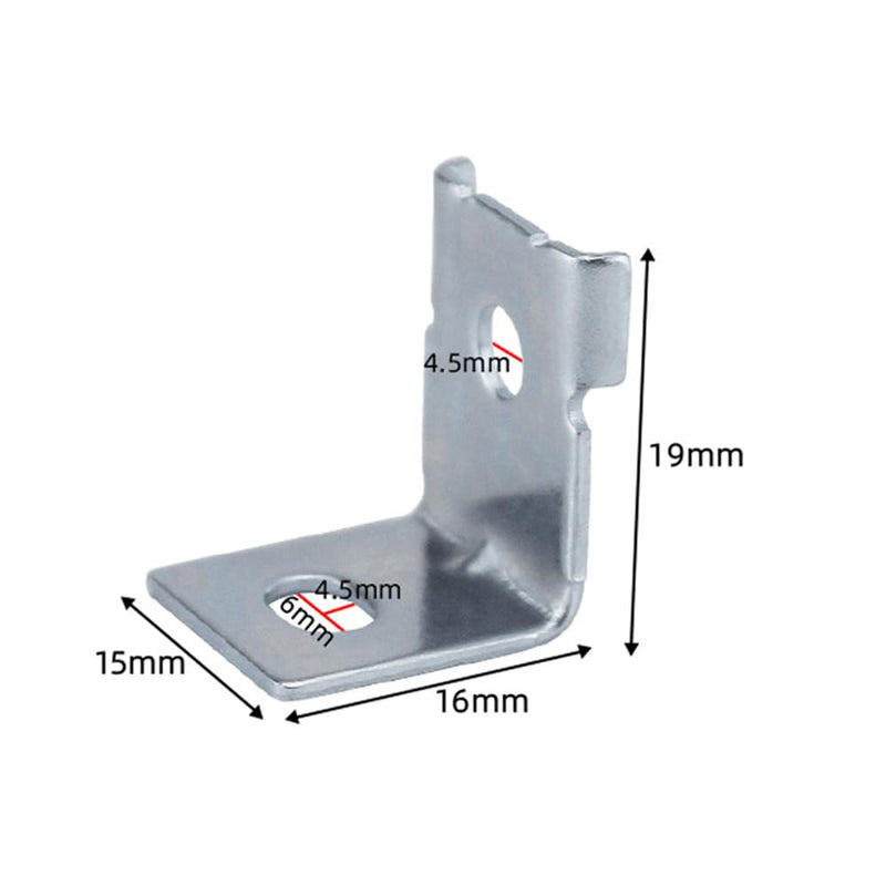 ZYAMY 12PCS Power Supply Mounting Bracket MHS012 Switch Power Supply Installation Power Bracket Kit with 12 Screws Power Clip Fixing Foot L-Shaped Bracket Switch Power Supply Installation Accessories