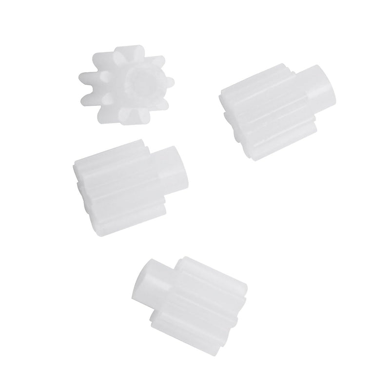 20PCS Small Motor Gear Replacement Parts 9 Teeth Pinion Gear Hollow Cup Motor Straight Teeth for Small Motor Gear Replacement Parts White