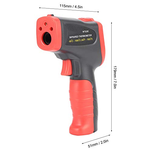 Handheld Digital Thermometer LCD -50 ℃ ~ 1050 ℃ Industrial Grade | Portable Temperature Meter with Backlit Display for HVAC Automotive Food Processing