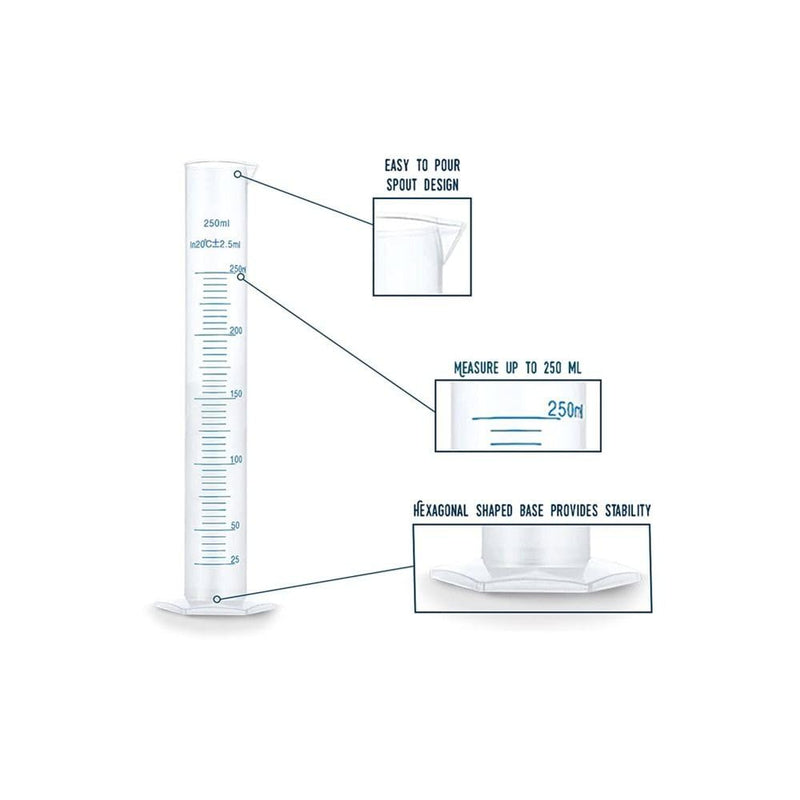 250 ML Hydrometer Test Jar, Measuring Cylinder,Test Homebrewed Beer, Wine, Mead, Cider,Easy to Use & Read