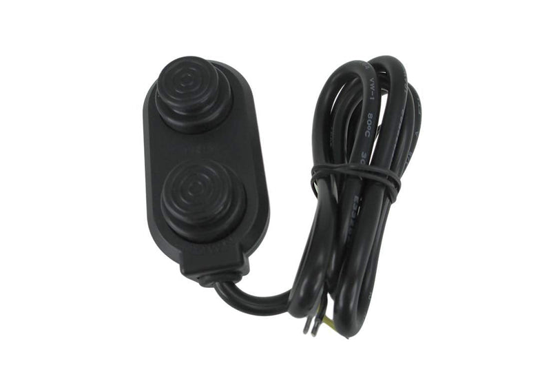 Pactrade Marine Boat Tilt Trim Switch - Black Push Button Transom Trim Control Rating 8A IP65 PC Push Switch Suitable for Boats, Fishing, Yachts, Ships