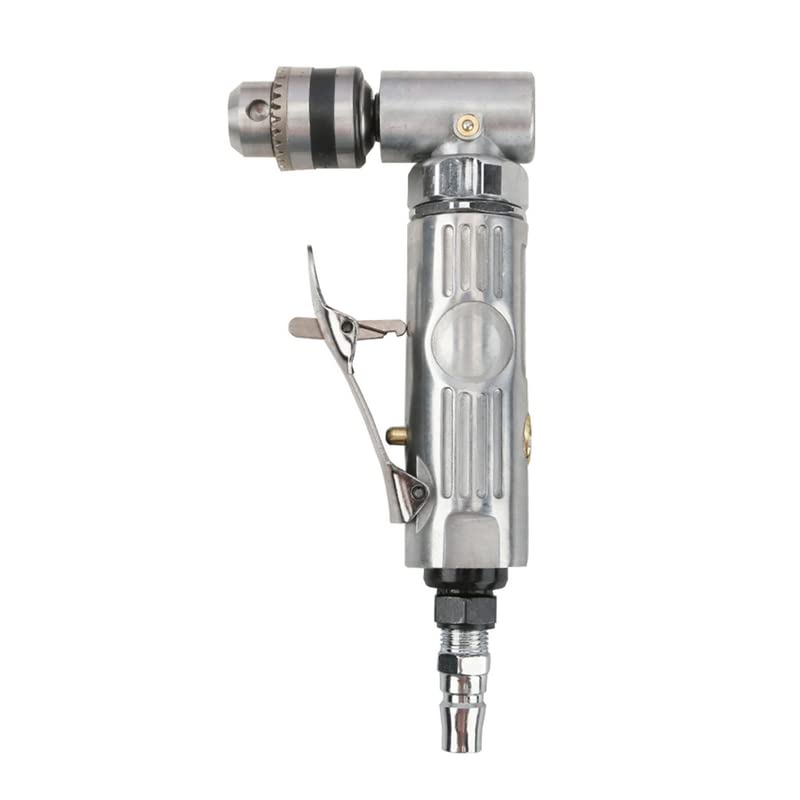 VIGAN Portable 1/4'' 90 Degree Air Drill Pneumatic Right Angle Drill Pistol Drill Power Screwdriver