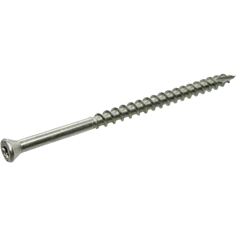 Grip-Rite PrimeGuard Max Deck Screws for Outdoor Projects - Hand Drive Trim Head Wood Screws - T-15 Star Drive - 316 Stainless Steel - 7 x 3-1 Lb - MAXS3TH3161 #7 x 3" 1LB