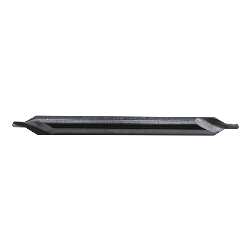 5Pcs 3/64" Pilot Diameter,1/8" Shank Diameter Solid Carbide Center Drills-Double End,2Flute,60 Degree Bits Tool for Producing Center Holes