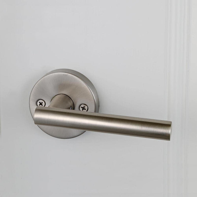 Design House 580951 Eastport Contemporary Passage Hall and Closet Door Lever Satin Nickel Hall & Closet Lock