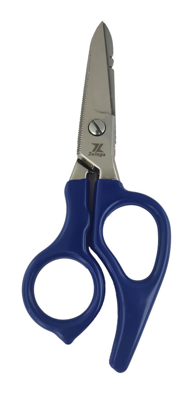 12-229 5in. Heavy Duty Stainless Steel Electrician's Scissor with Ergonomic Handle Classic with Ergonomic Handle