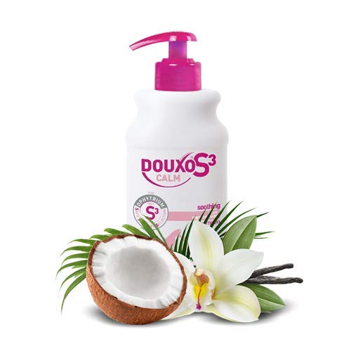 DOUXO S3 Calm Itch Relief Dog and Cat Shampoo - Hypoallergenic Fragrance - for Itchy or Irritated Skin - Veterinary Recommended and Clinically Proven - Safe Skincare Selection - 200ml - PawsPlanet Australia