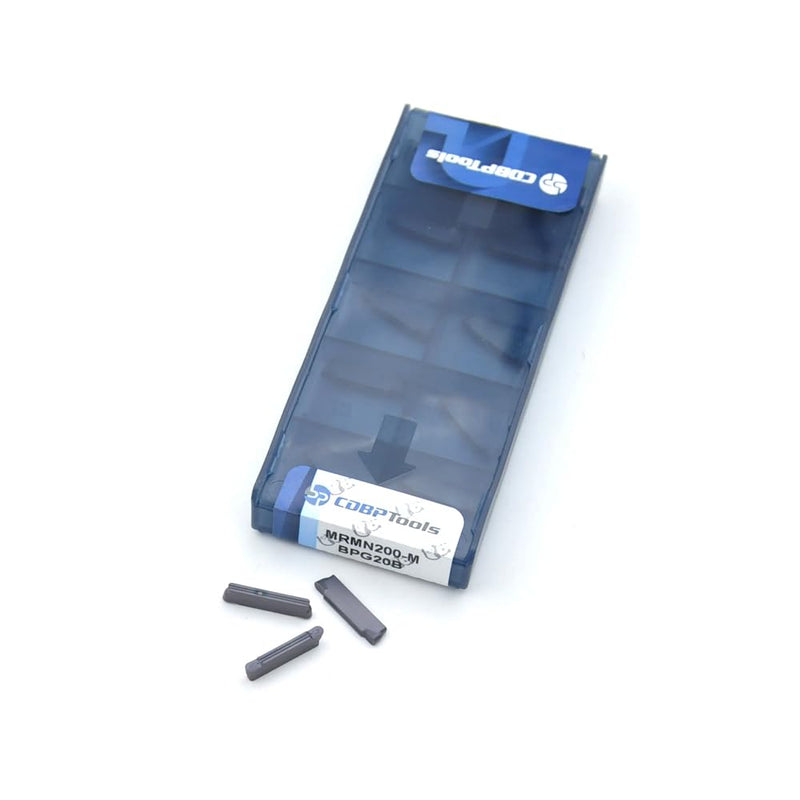 Indexable Grooving Insert MRMN200-M Carbide Insert for Grooving Tool, PVD Coating, 10pcs PVD Coated