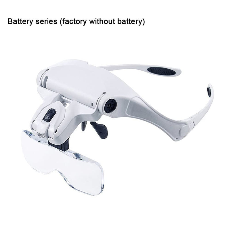 Adjustable 5 Lens Dentist Loupes LED Light Headband Magnifier Glass Dental Magnifier Surgery Binocular Glass 1.0X 1.5X 2.0X 2.5X 3.5X