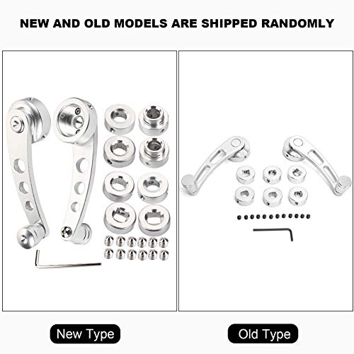Window Crank, 2pcs Alloy Car Window Handle Crank Winder Riser Winder Crank Fit for Classic Car (Silver) - NewNest Australia