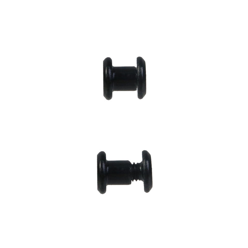 Oedema 20 Sets Black M4×4mm Binding Post Screws Countersunk Leather Rivets Stainless Steel Chicago Screws for Leather Crafting Bed Furniture, Φ5×5mm M4×4mm, Φ5×5mm